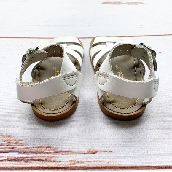 Salt Water White Leather Sandals | 4 - Picture 4 of 6